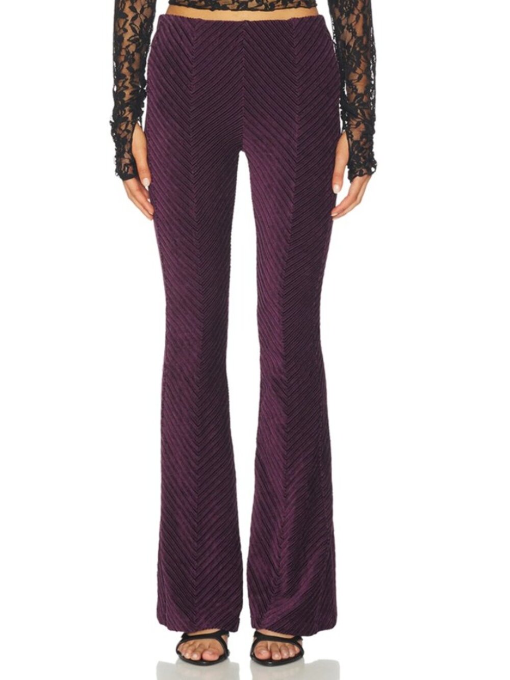 Free People Penny Flare Velvet Pants